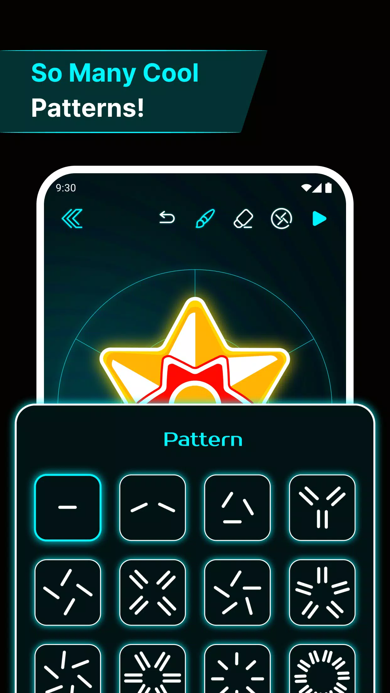 Finger Spinner: Glow Art Draw Screenshot 6 