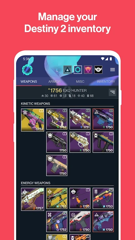 Vault - Destiny Item Manager Screenshot 1 