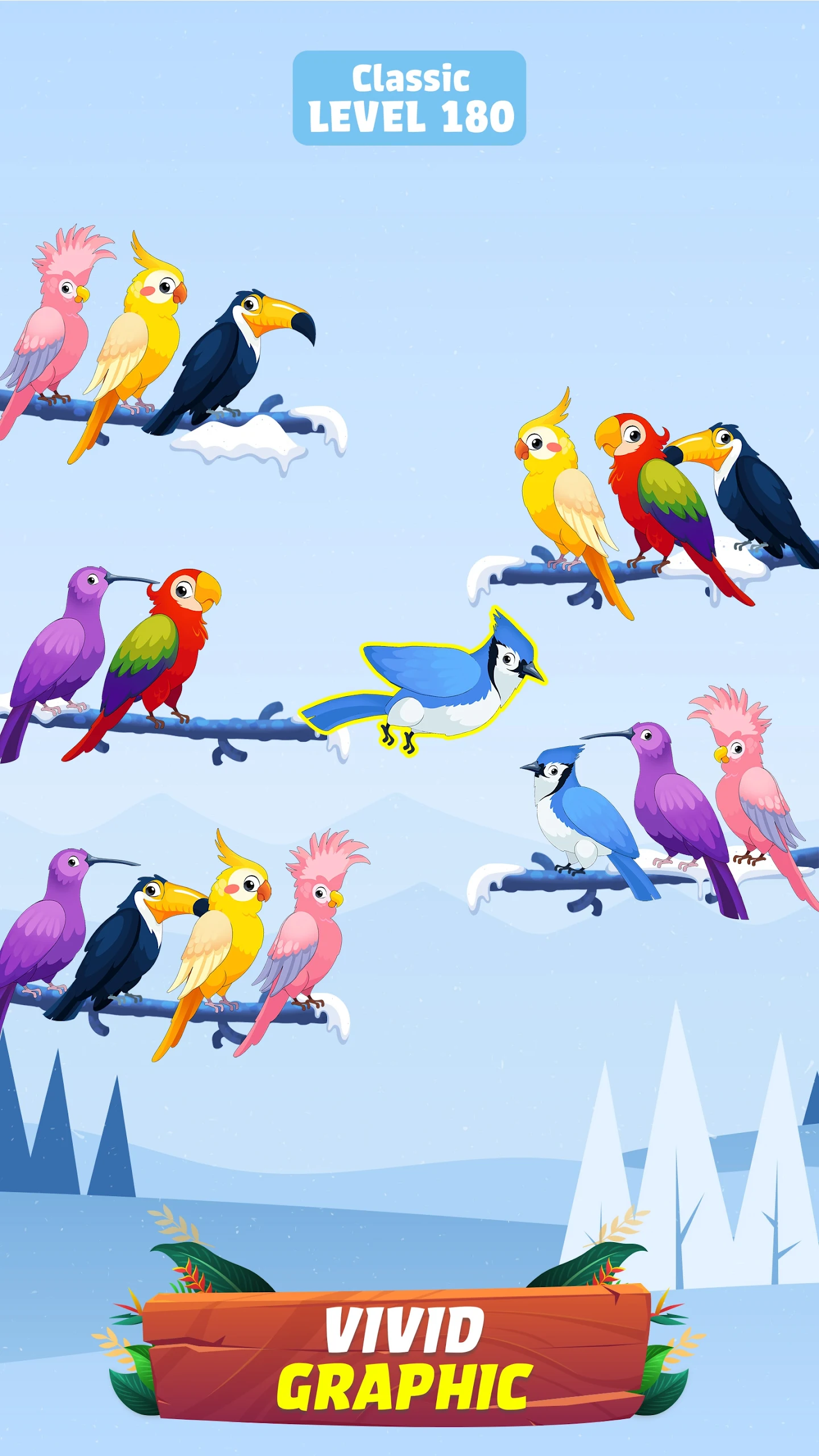 Bird Sort - Color Birds Game Screenshot 13