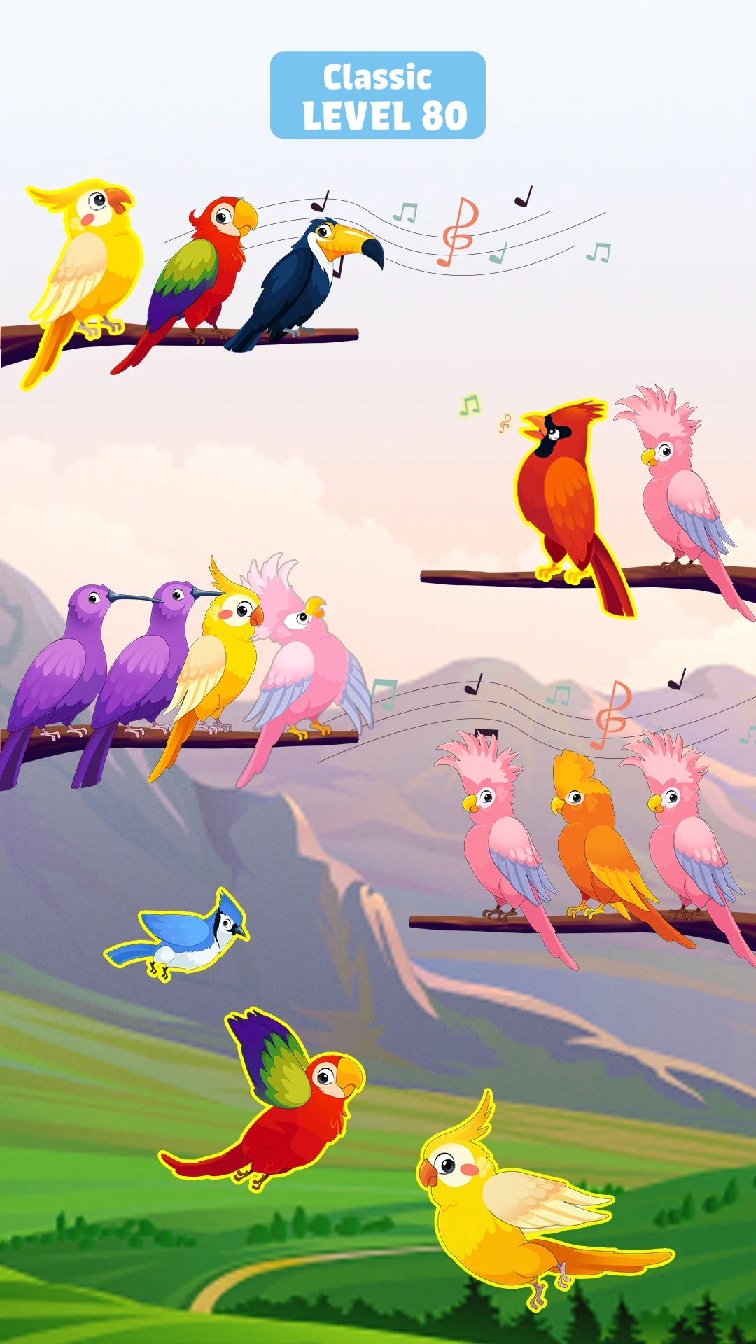 Bird Sort - Color Birds Game Screenshot 7