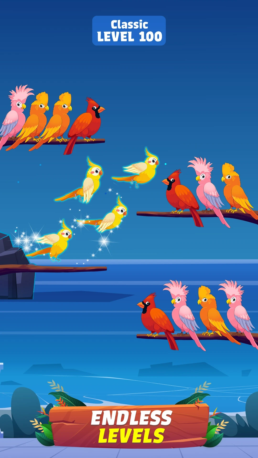 Bird Sort - Color Birds Game Screenshot 4