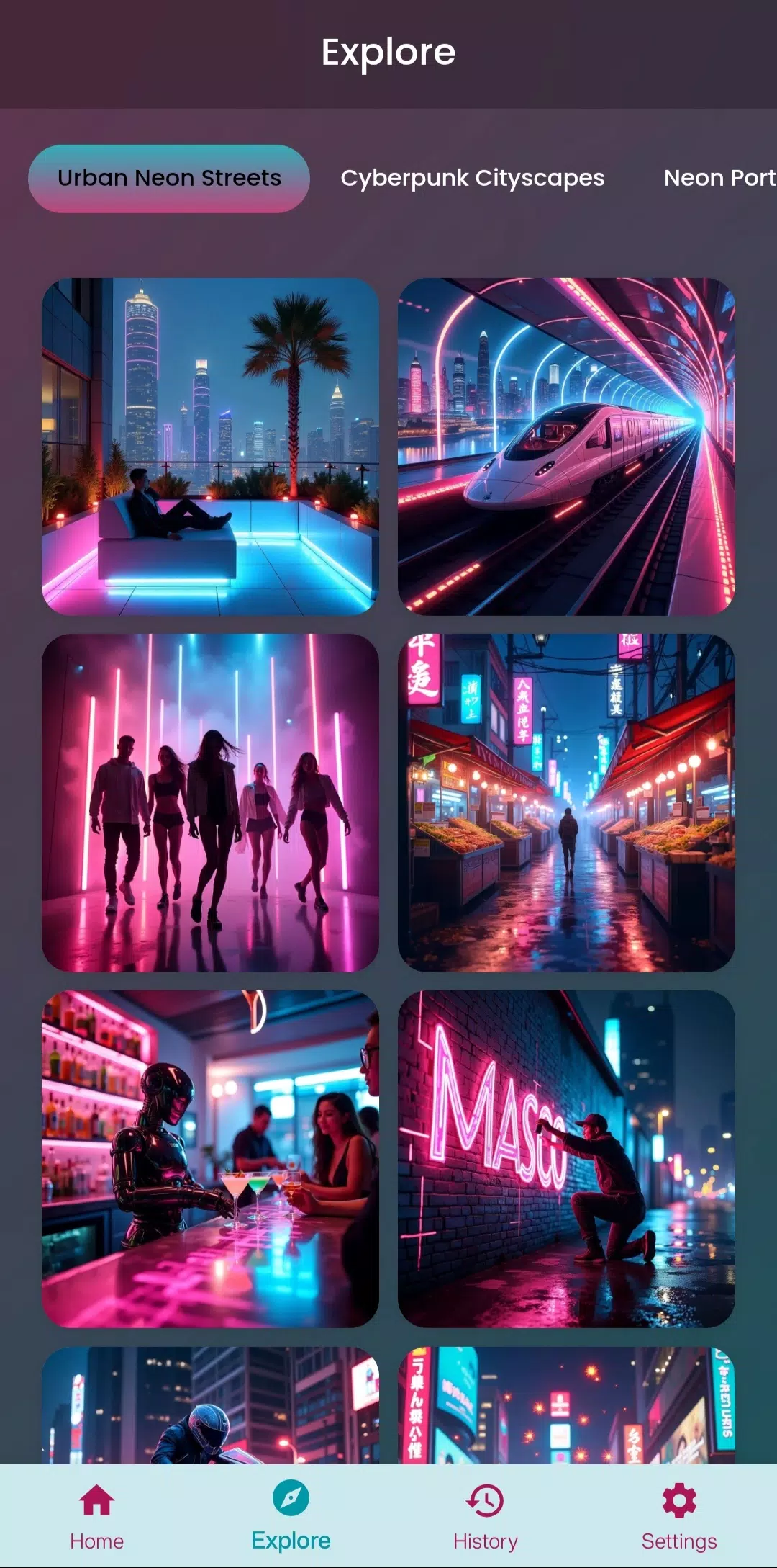 Neon Art - AI Art Generator Screenshot 7