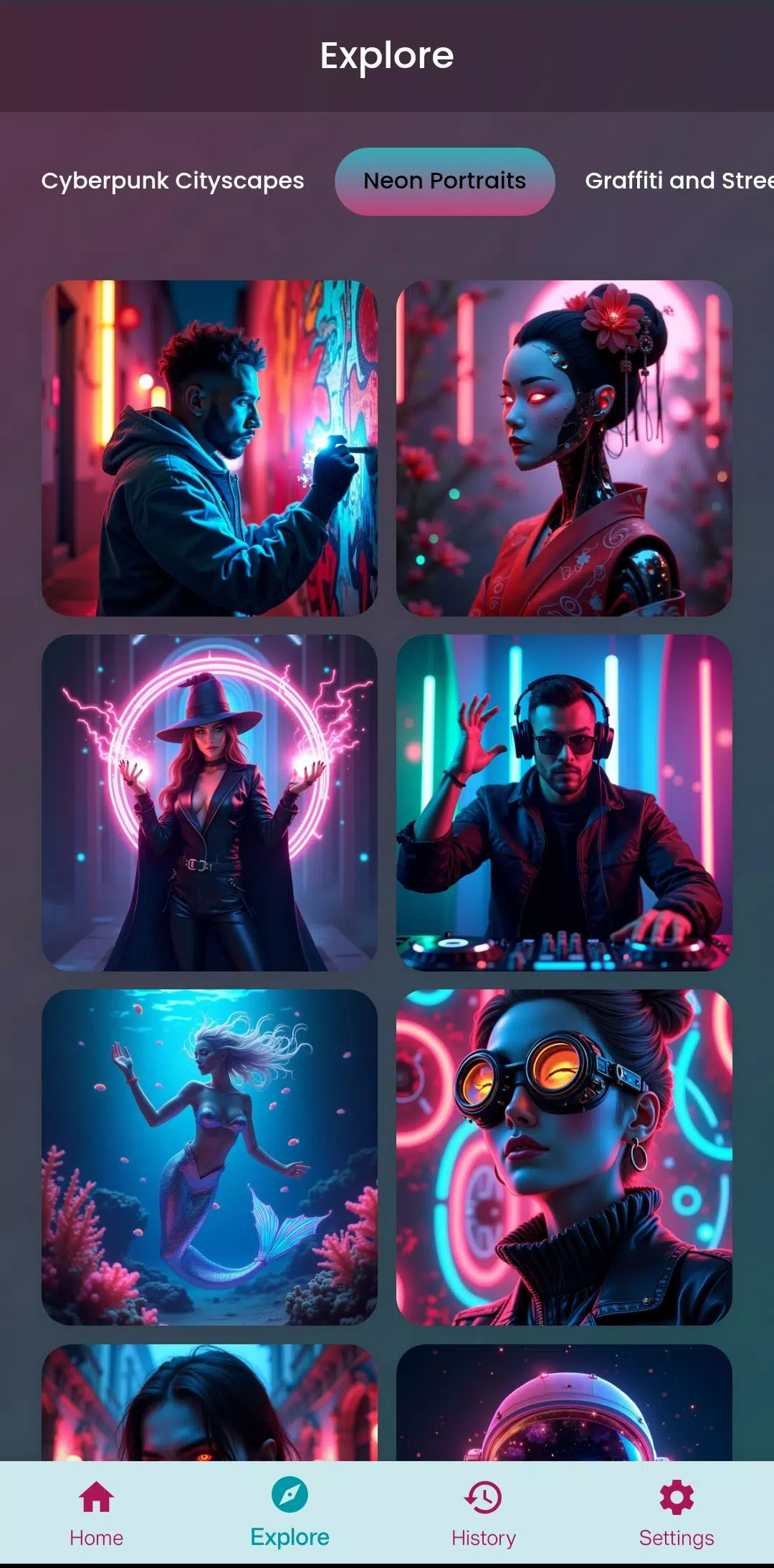 Neon Art - AI Art Generator Screenshot 3