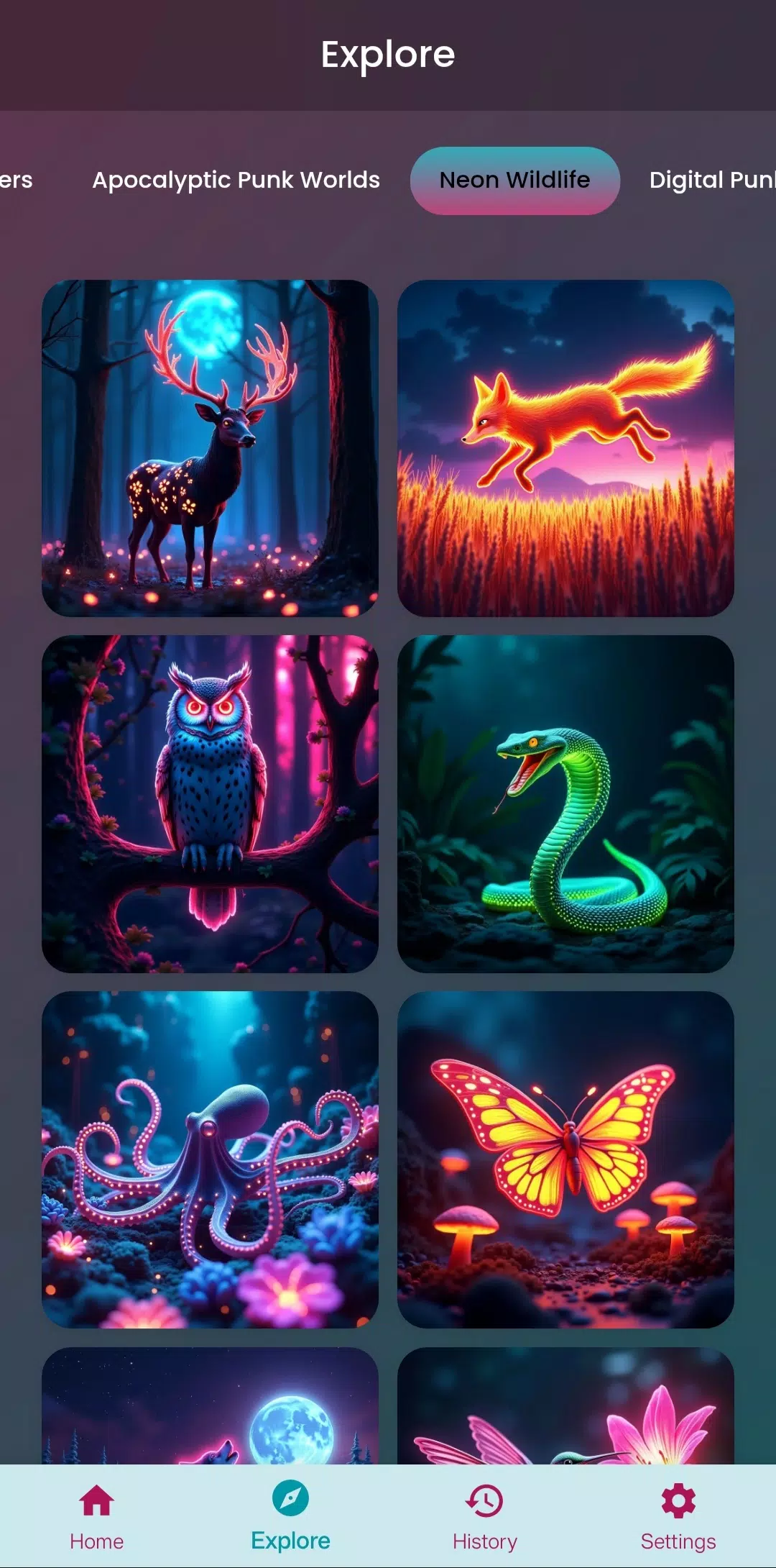 Neon Art - AI Art Generator Screenshot 6