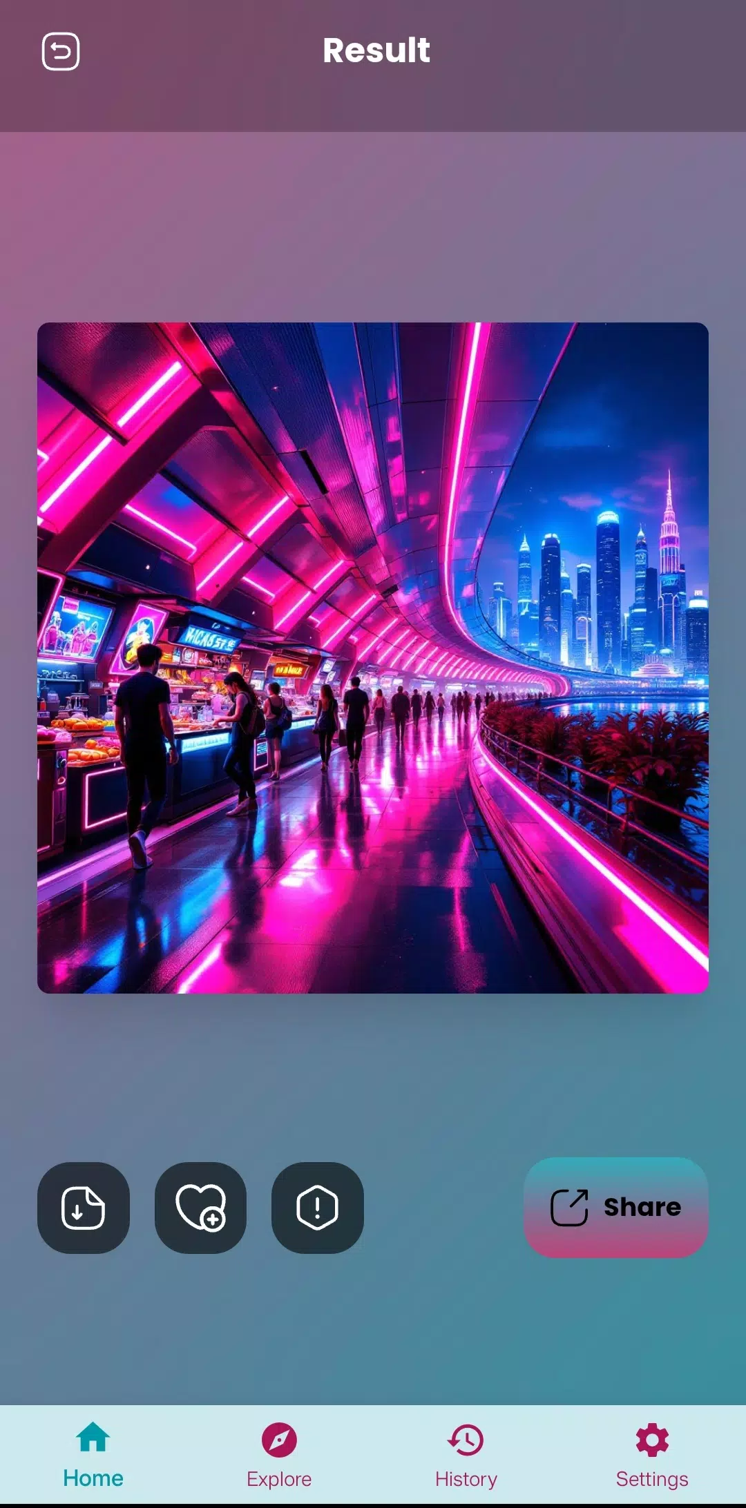 Neon Art - AI Art Generator Screenshot 4