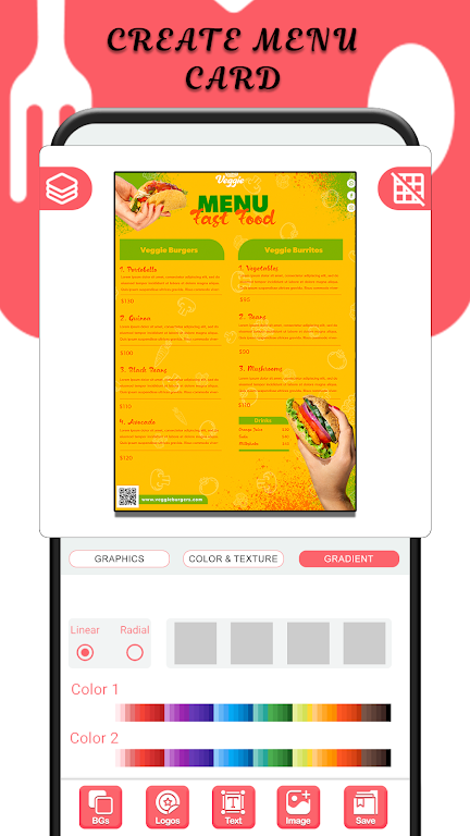 Menu Maker Screenshot 3