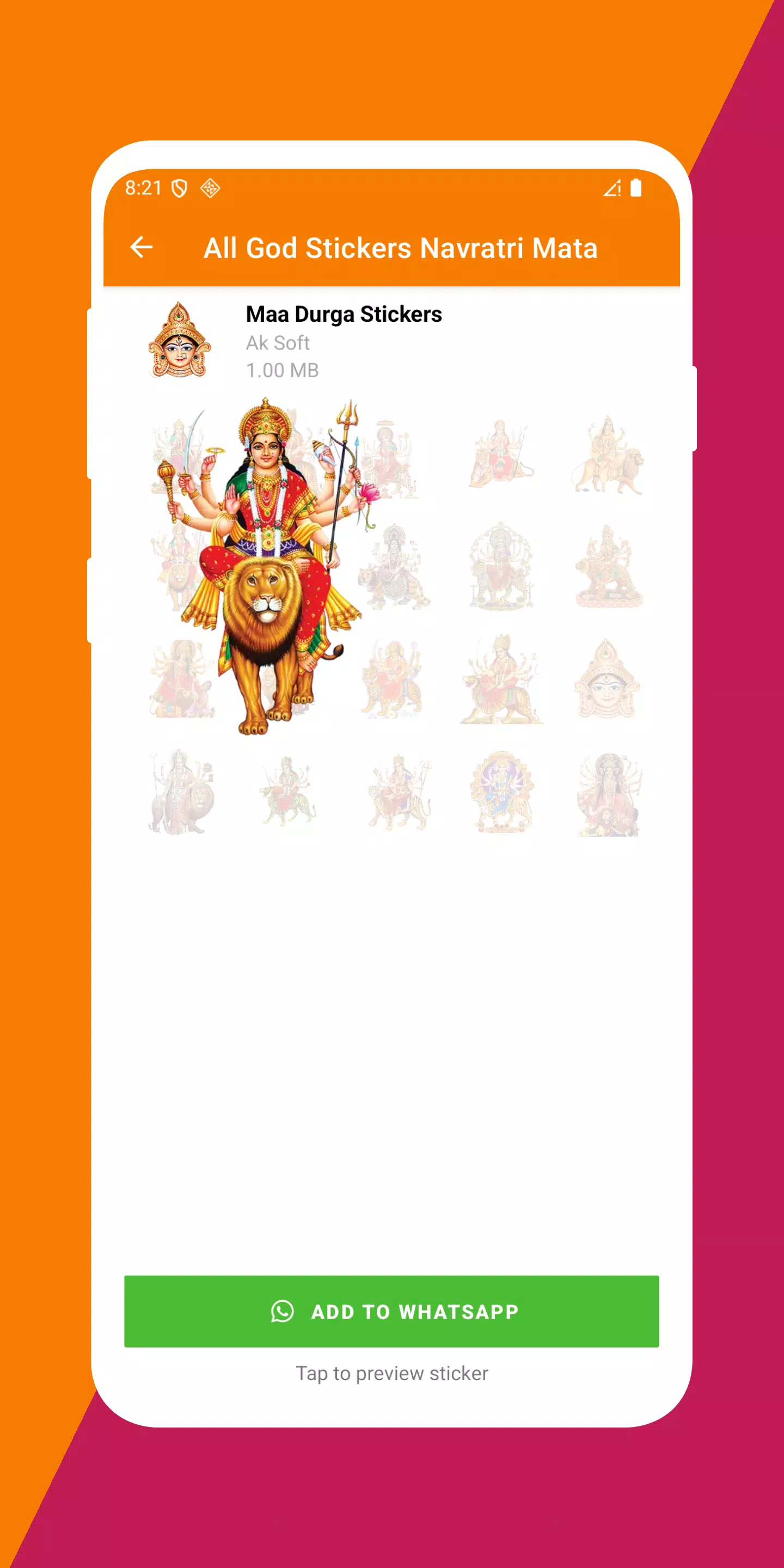 All God Stickers Navratri Mata Screenshot 7