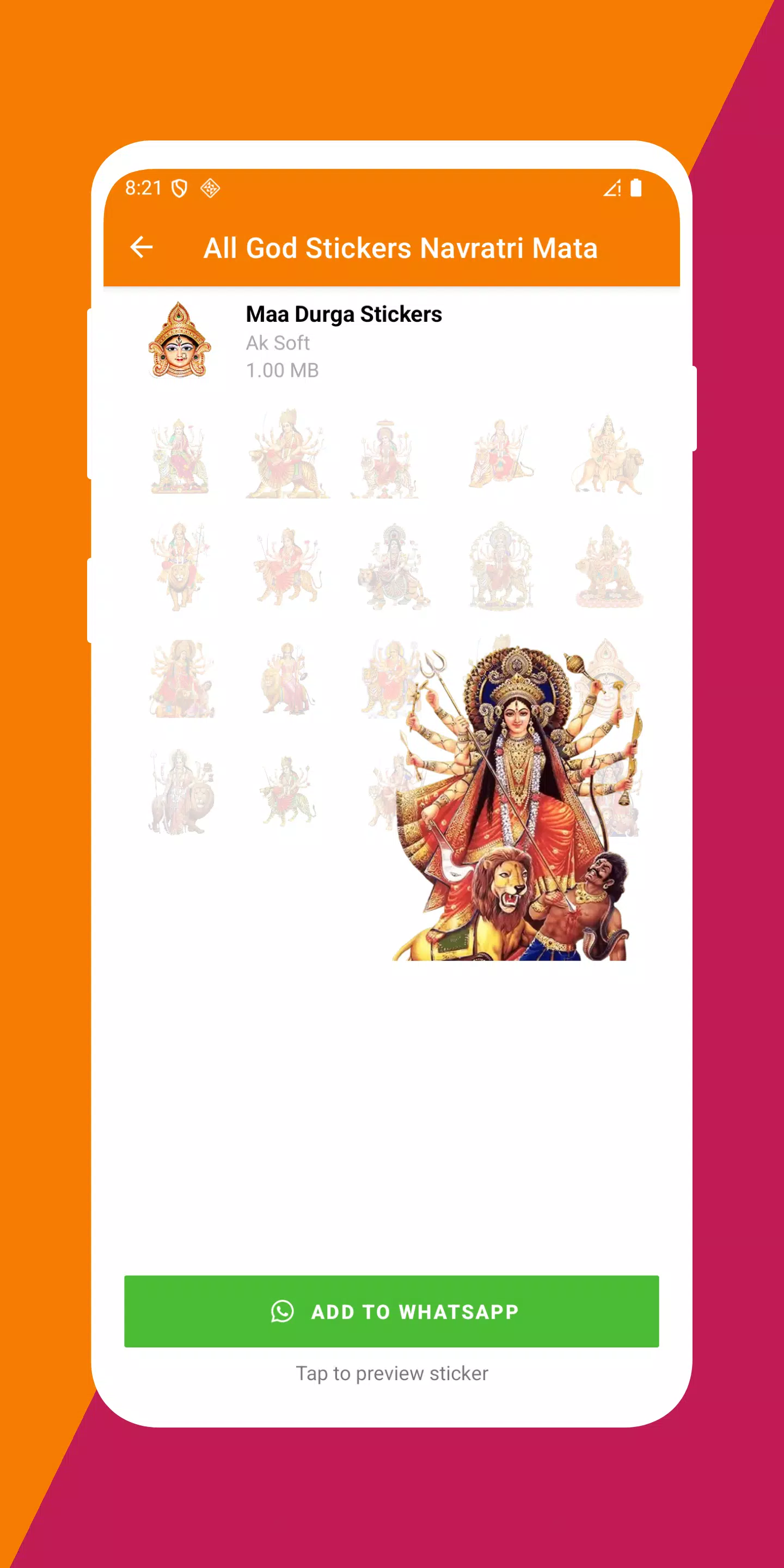 All God Stickers Navratri Mata Screenshot 6