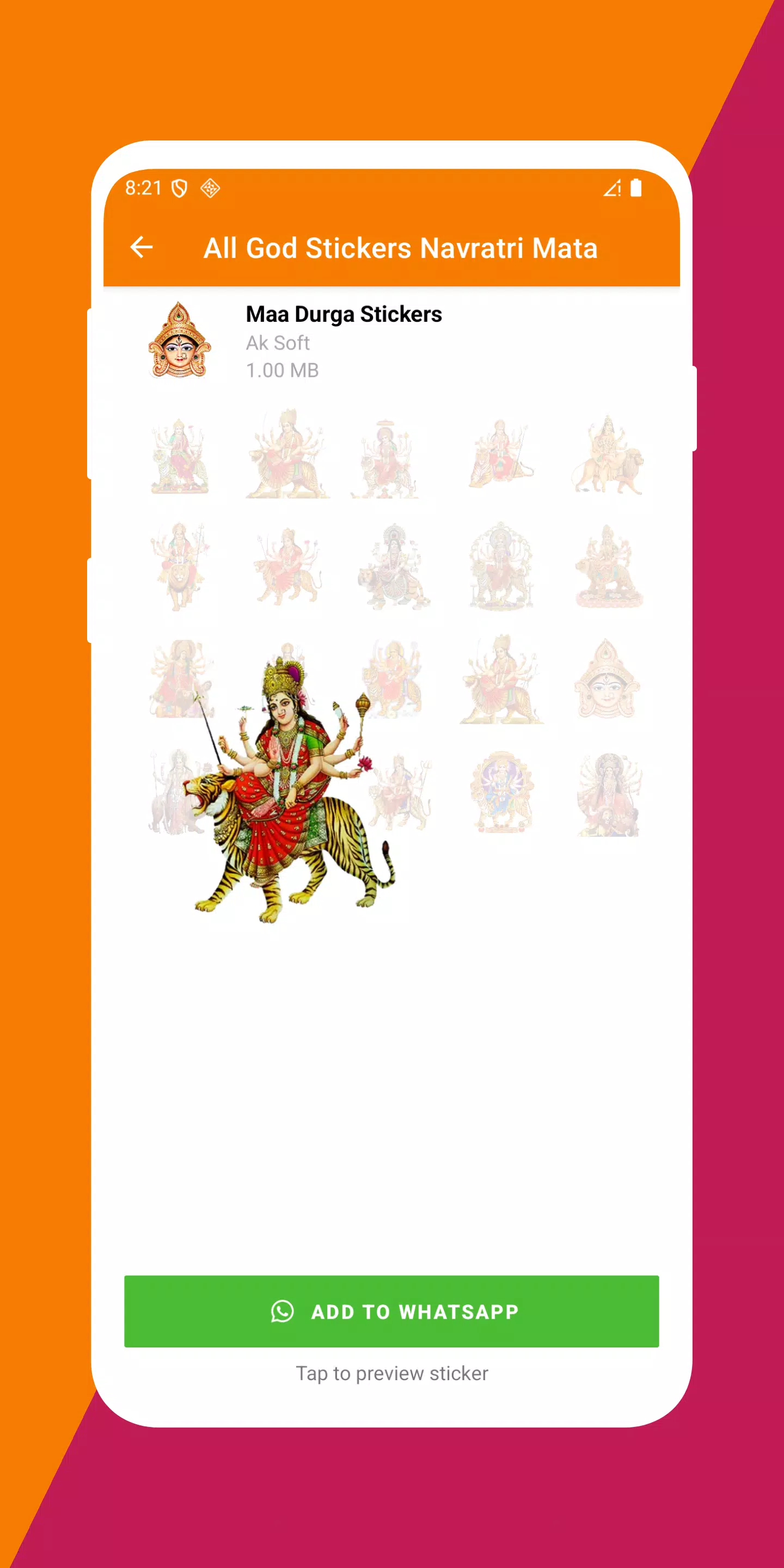 All God Stickers Navratri Mata Screenshot 5