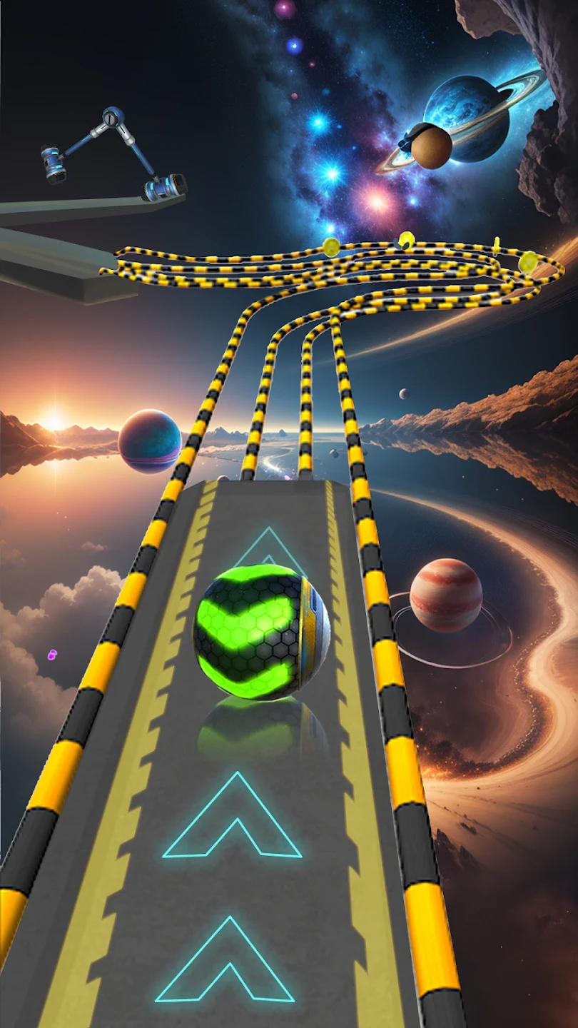 Space Rolling Balls Race Screenshot 1