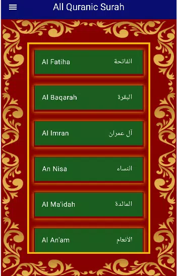 All Quranic Surahs Screenshot 1 