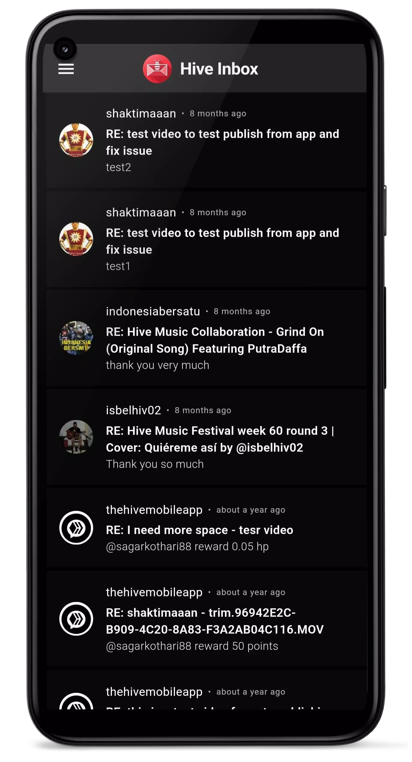 Hive Inbox Screenshot 1