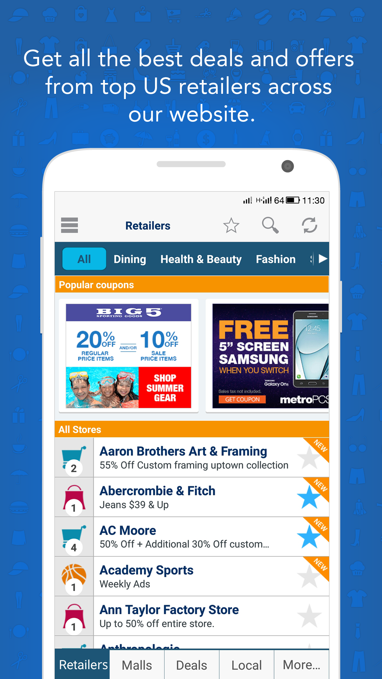 GeoQpons Shopping Coupons Screenshot 1 