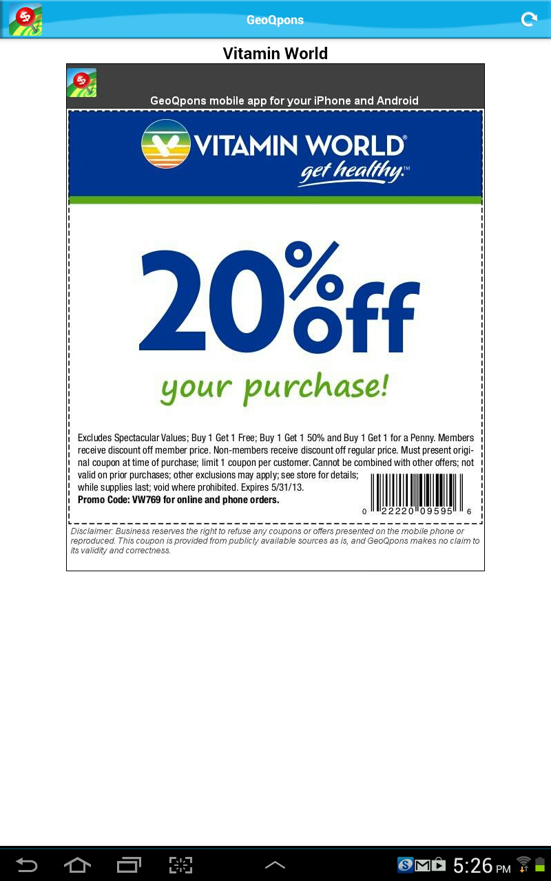 GeoQpons Shopping Coupons Screenshot 20 