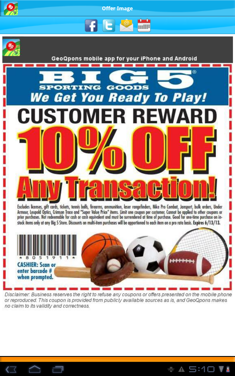 GeoQpons Shopping Coupons Screenshot 21 