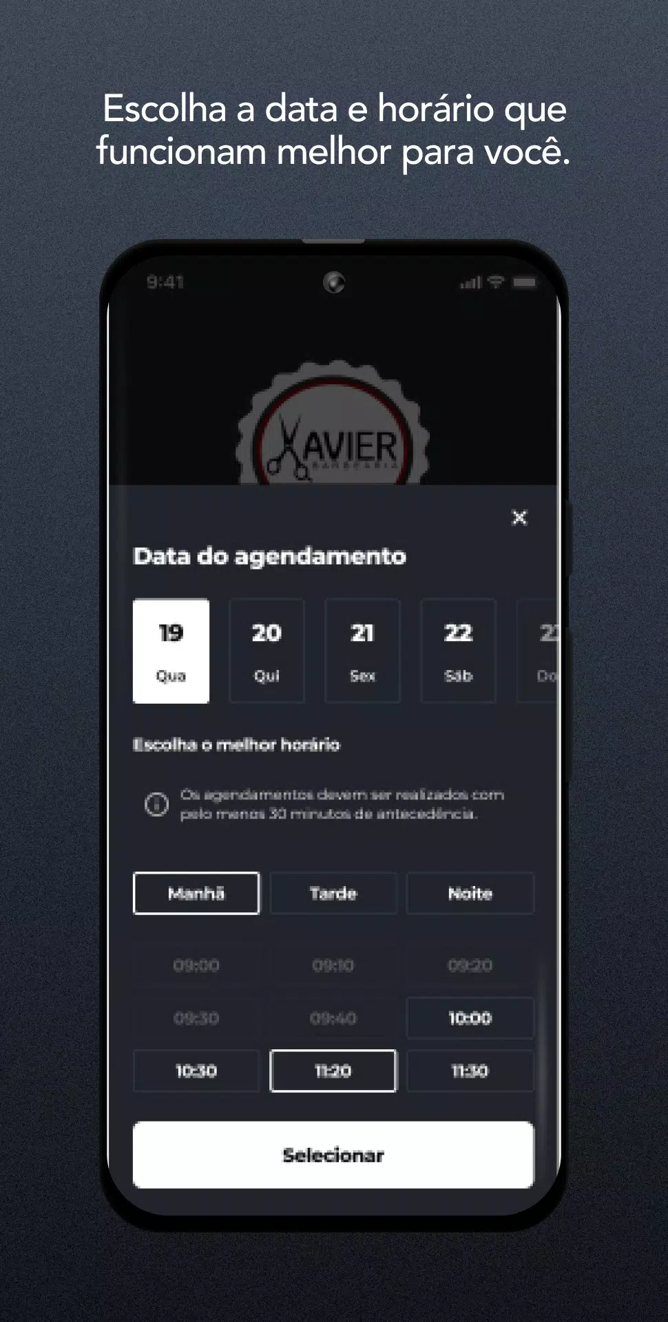 Xavier Barbearia Screenshot 2