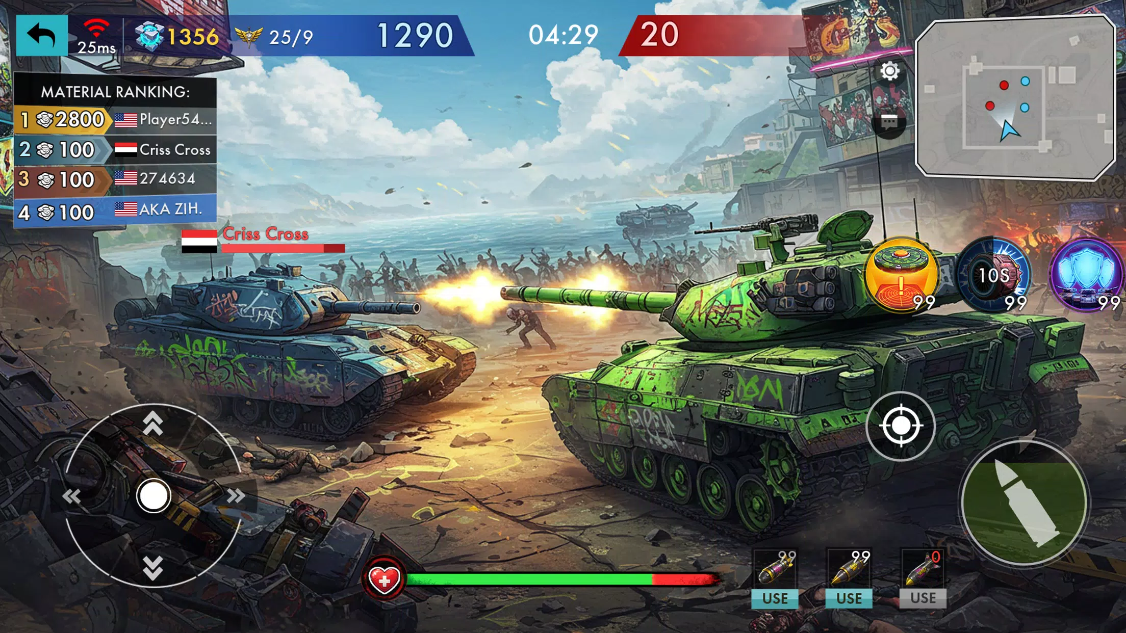 Doomsday Tank:Zombie PVP Brawl Screenshot 4