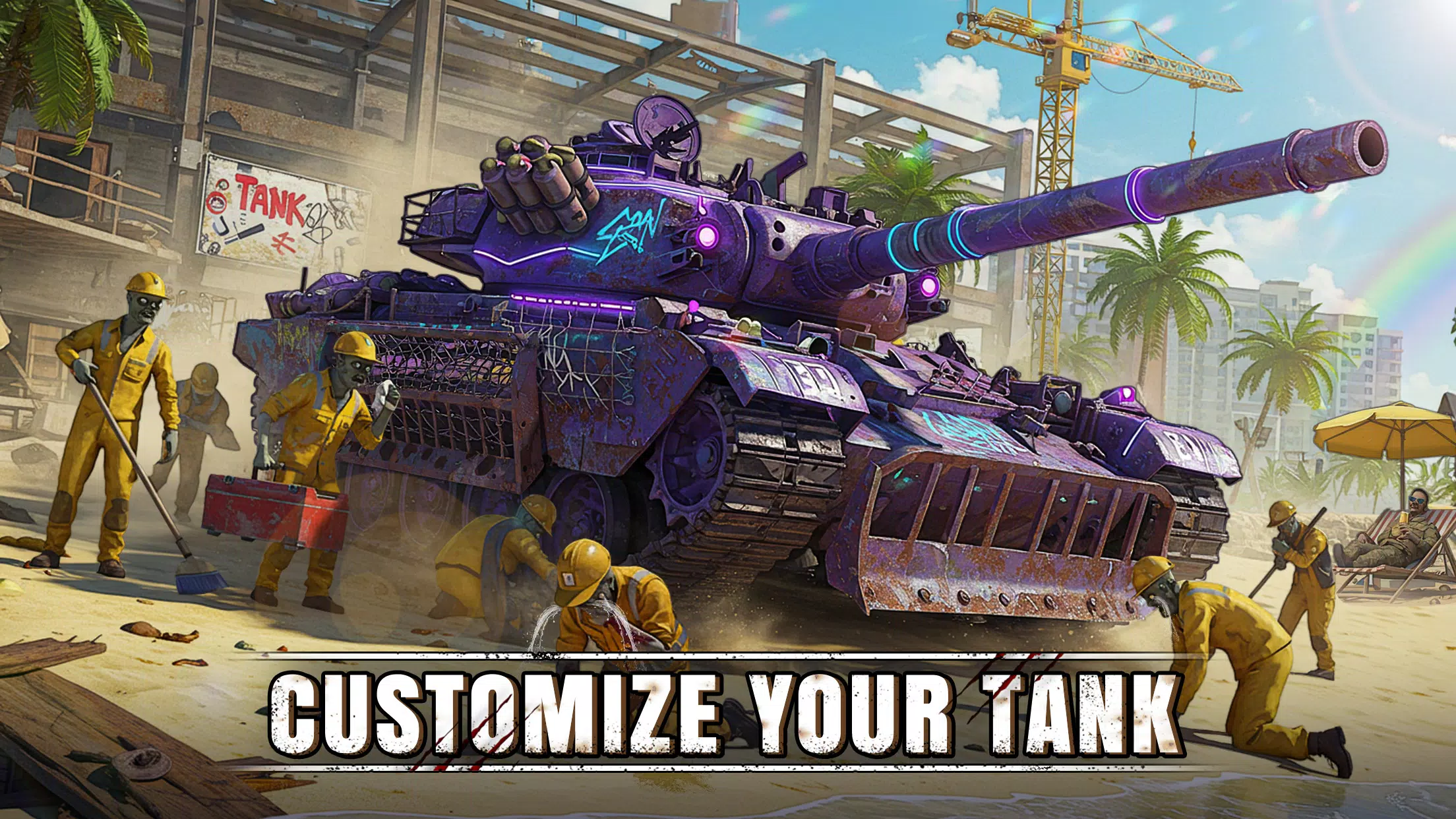 Doomsday Tank:Zombie PVP Brawl Screenshot 1