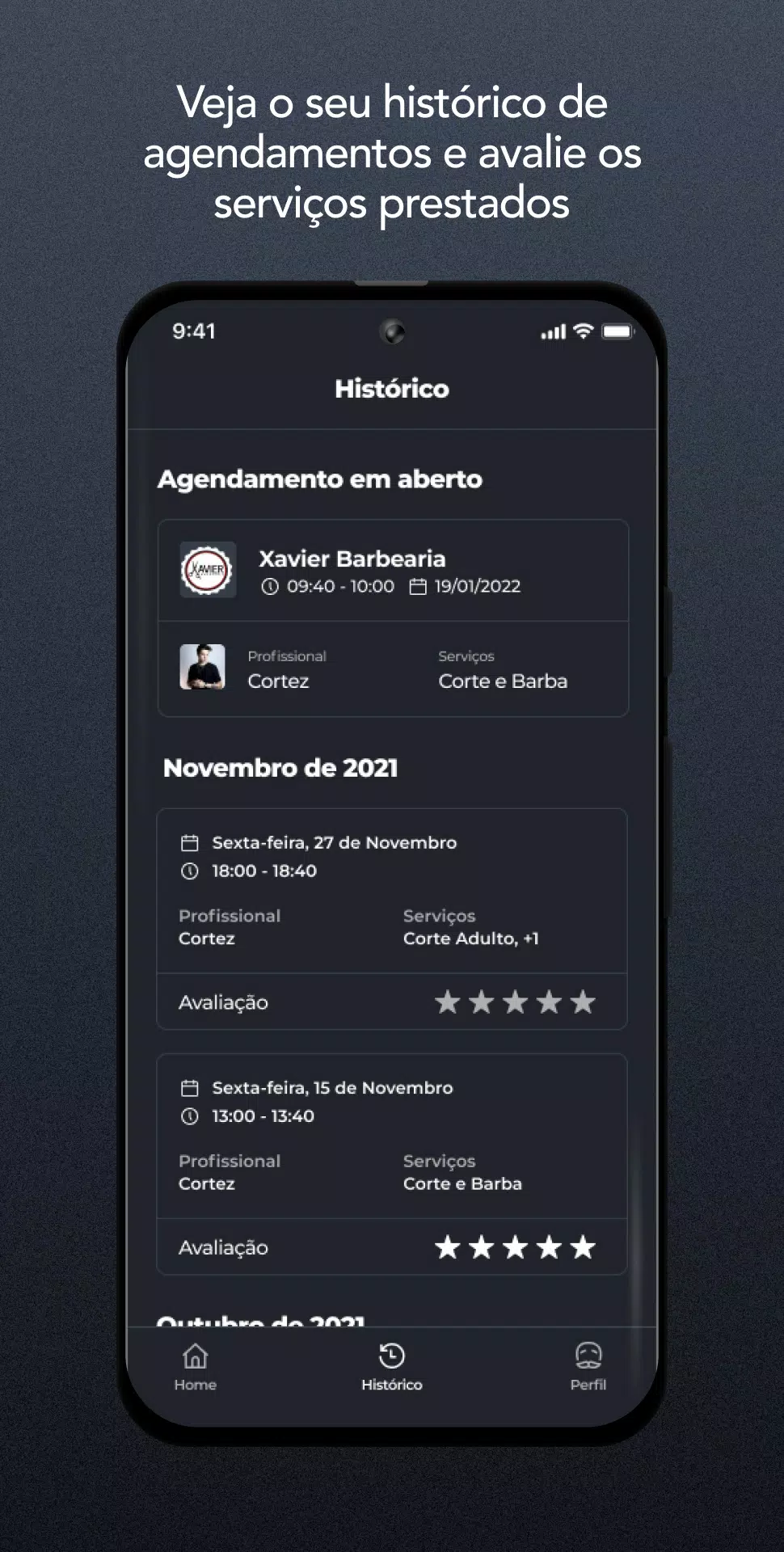 Xavier Barbearia Screenshot 1