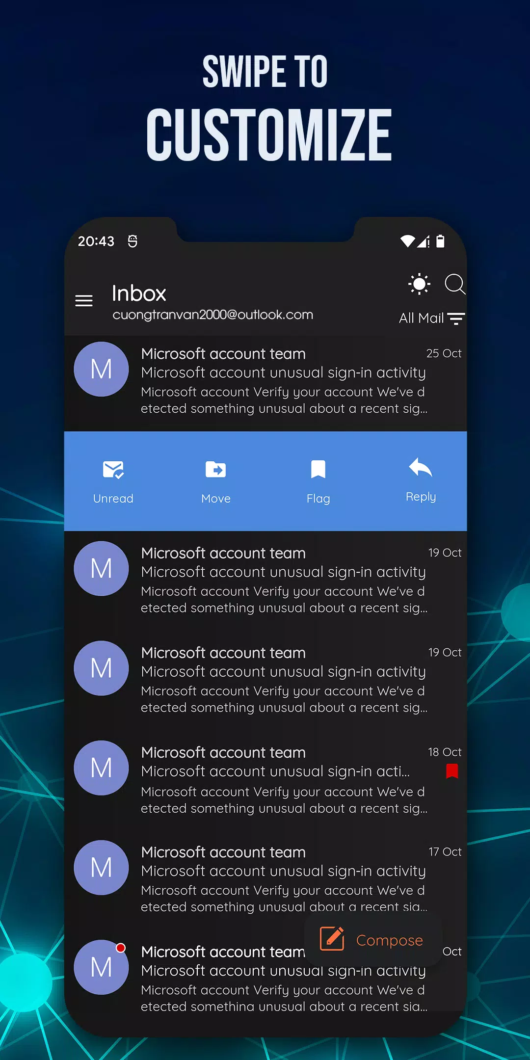 E-Mail for Outlook & Hotmail Screenshot 3 