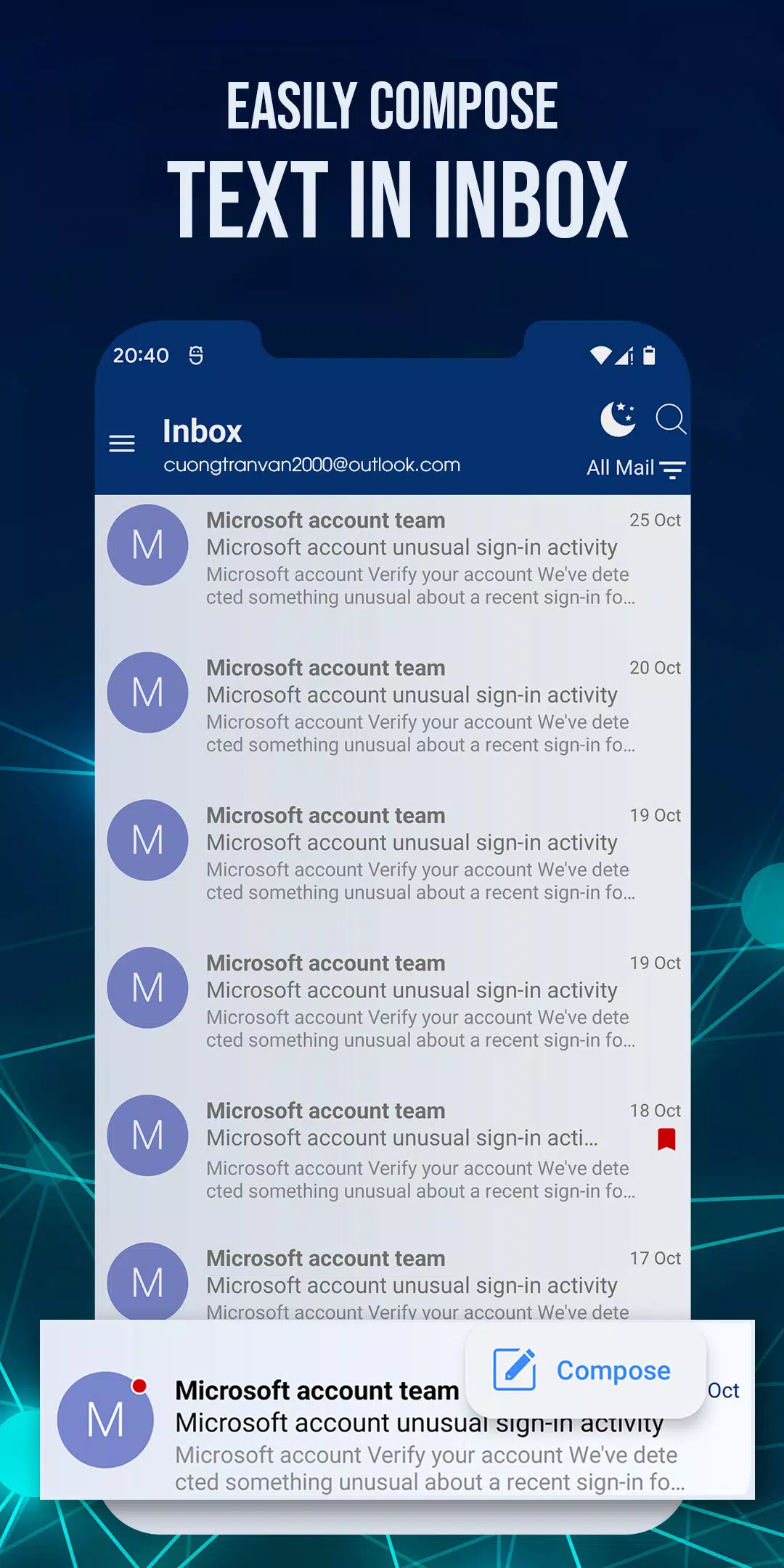 E-Mail for Outlook & Hotmail Screenshot 6 