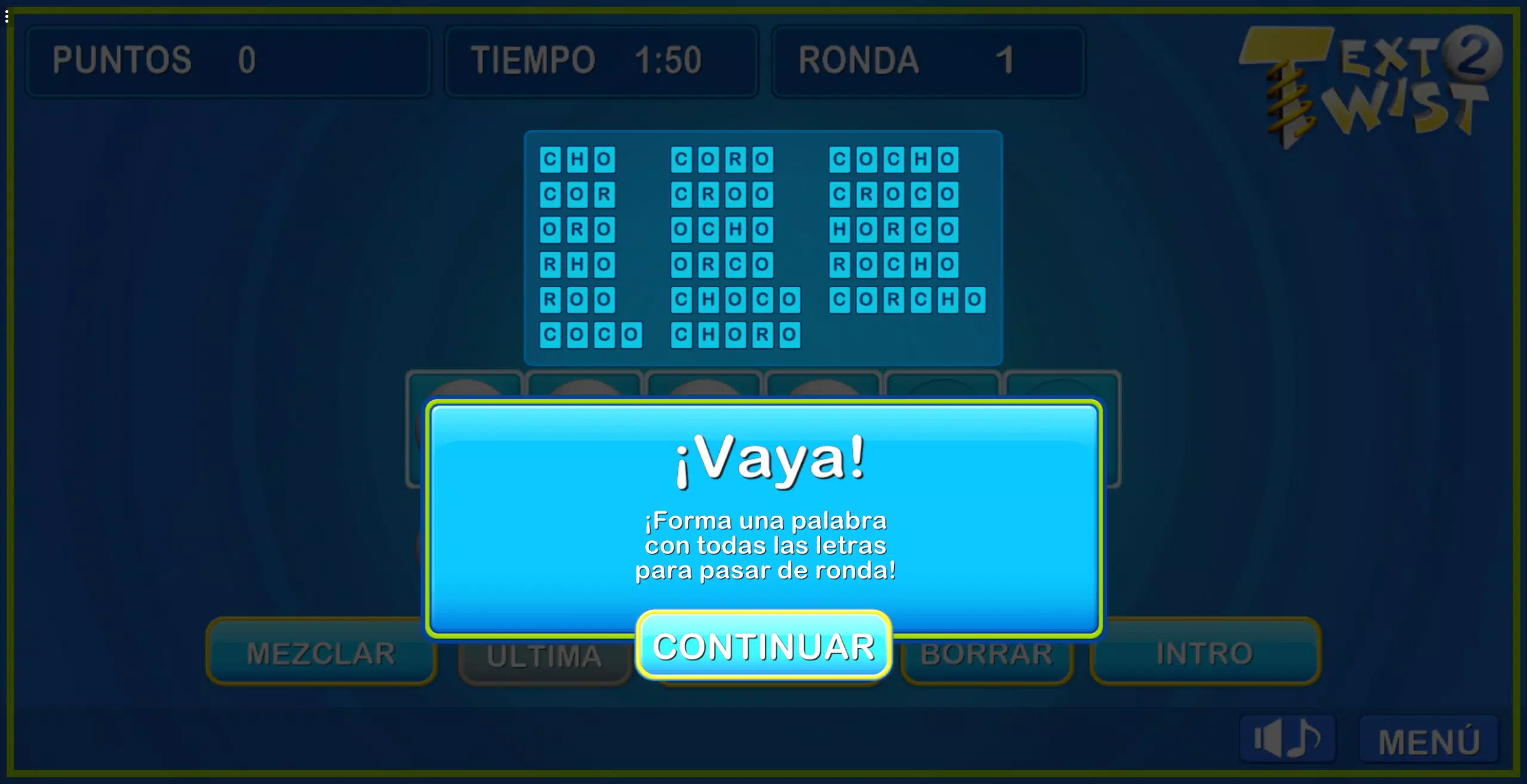 Text Twist Word Tournament 2 Screenshot 1