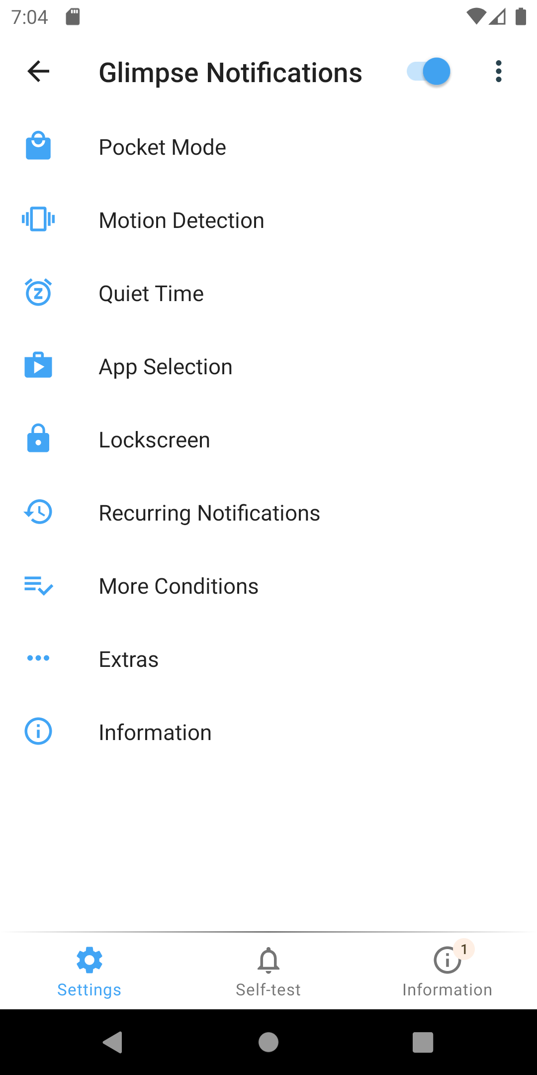 Glimpse Notifications Screenshot 1