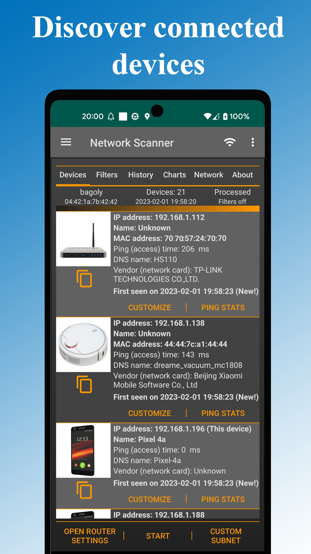 Network Scanner, Device Finder Screenshot 1
