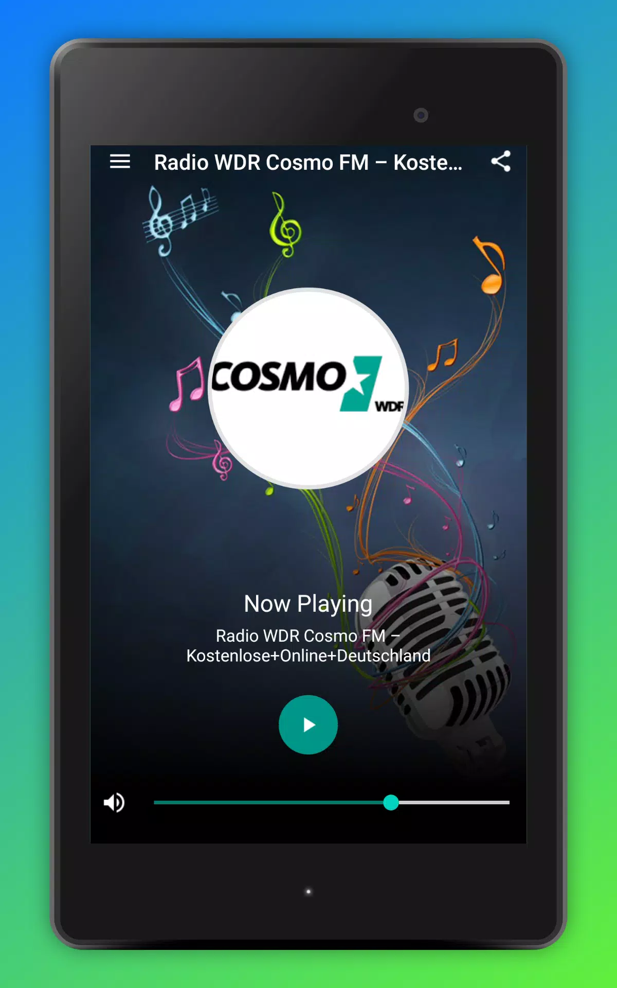 WDR Cosmo Radio App DE Online Screenshot 6