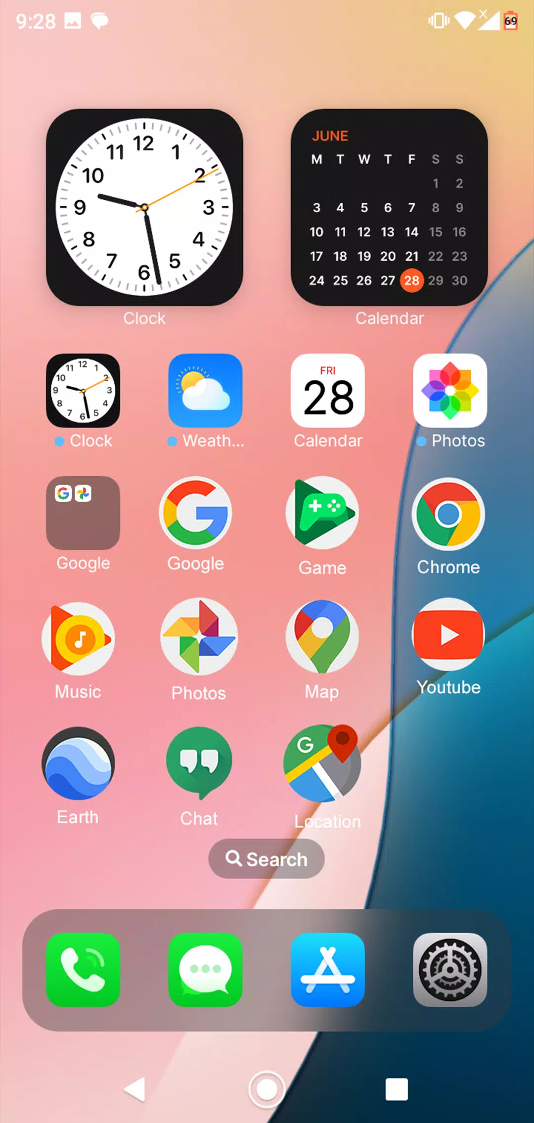 Launcher AOS 17 Screenshot 1