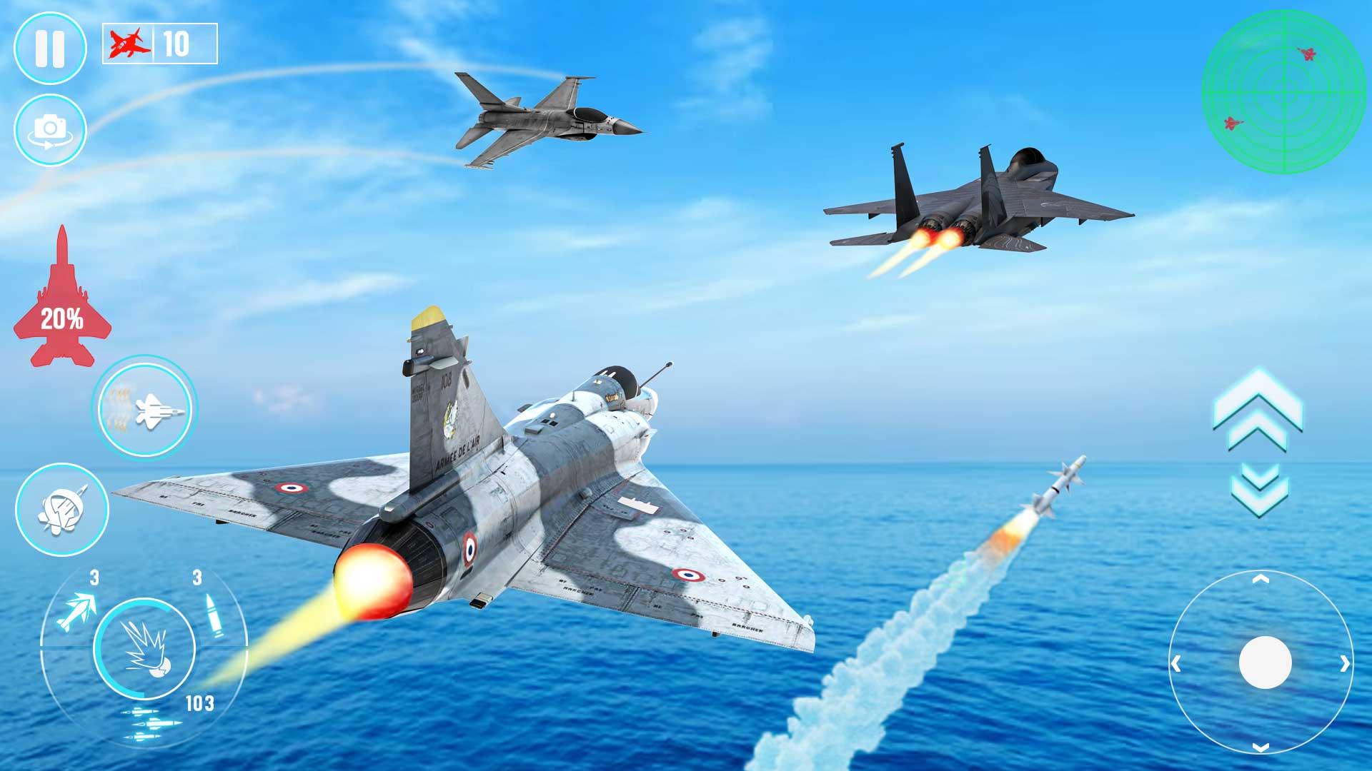 Fighter Jet War Plane Games Screenshot 2