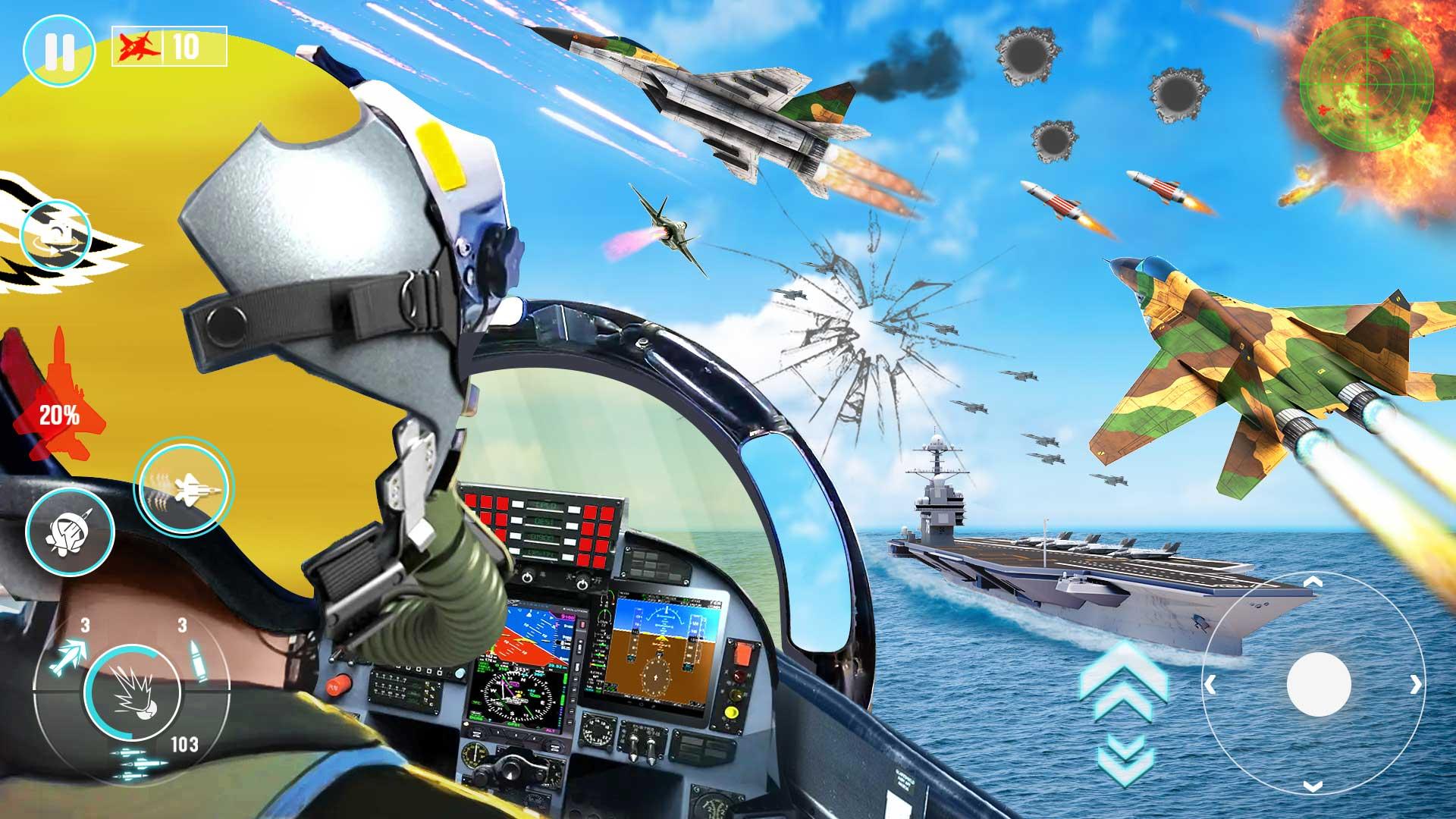Fighter Jet War Plane Games Screenshot 3