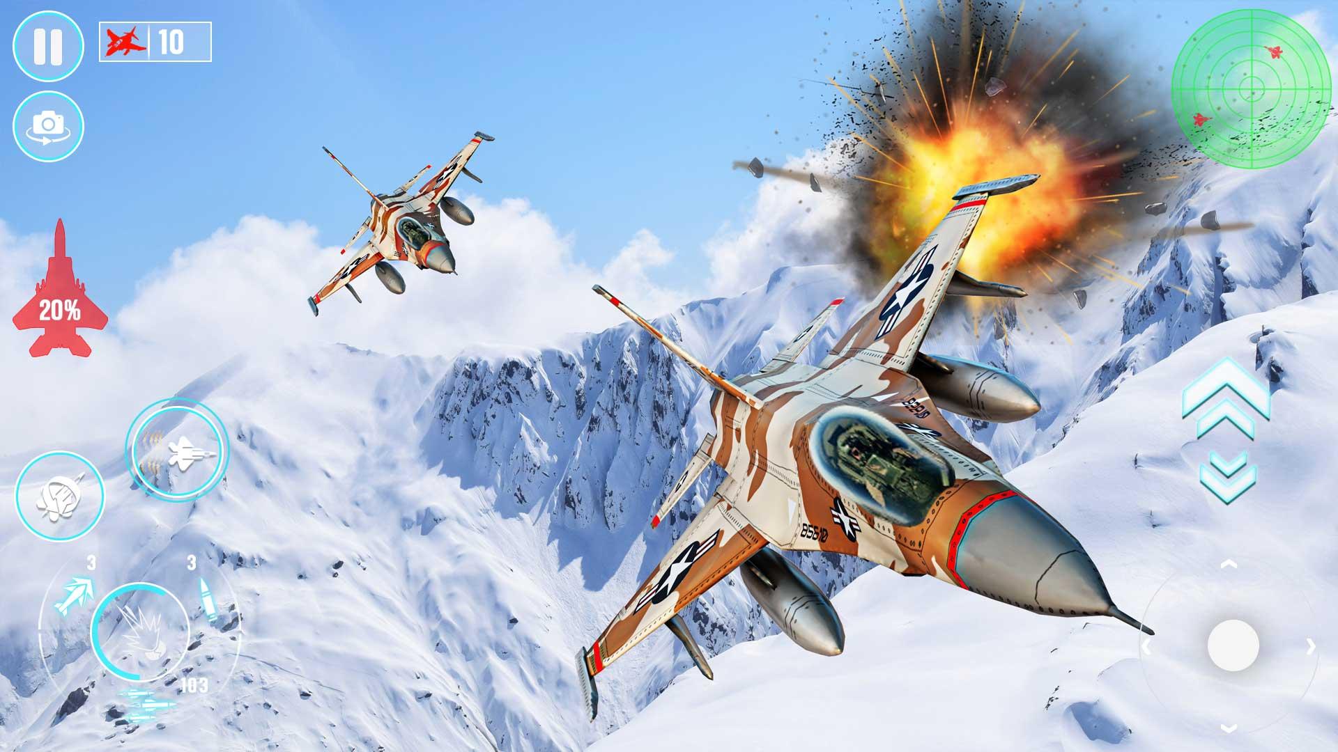 Fighter Jet War Plane Games Screenshot 4