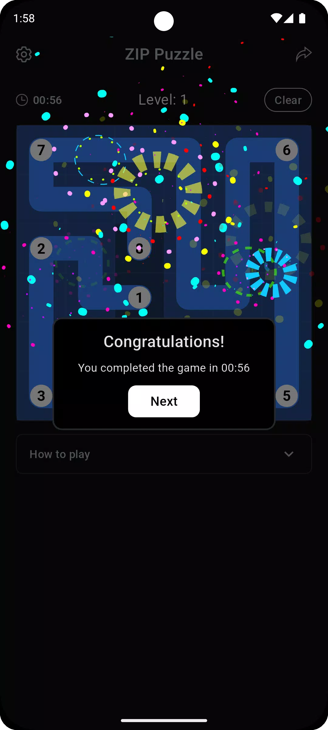 ZIP Puzzle Screenshot 3