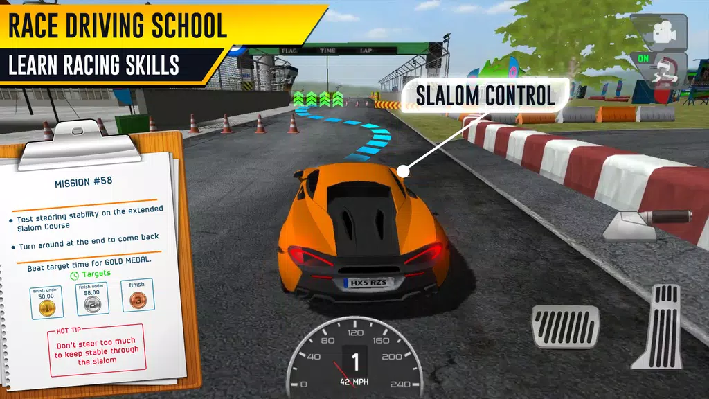 Race Driving License Test Screenshot 1 