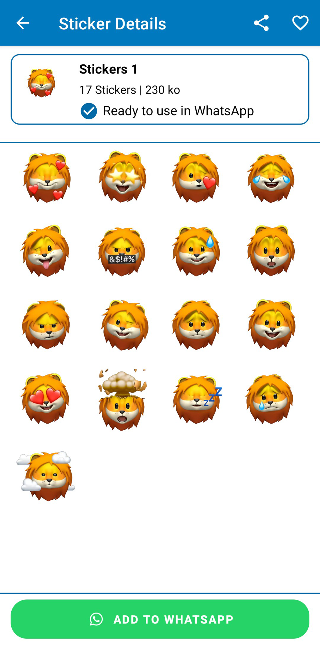Cute Animal Memoji - WASticker Screenshot 2