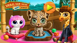 Baby Jungle Animal Hair Salon Screenshot 1 