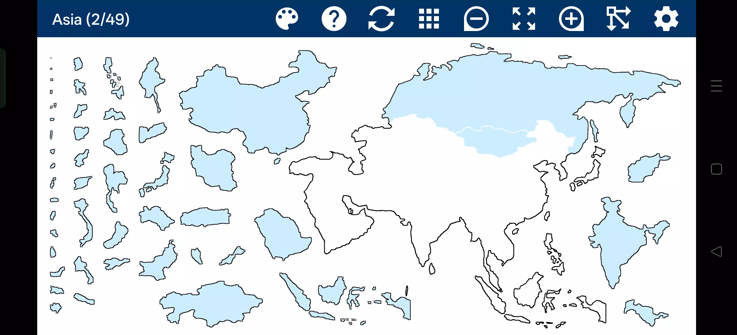 Asia Map Puzzle Screenshot 7