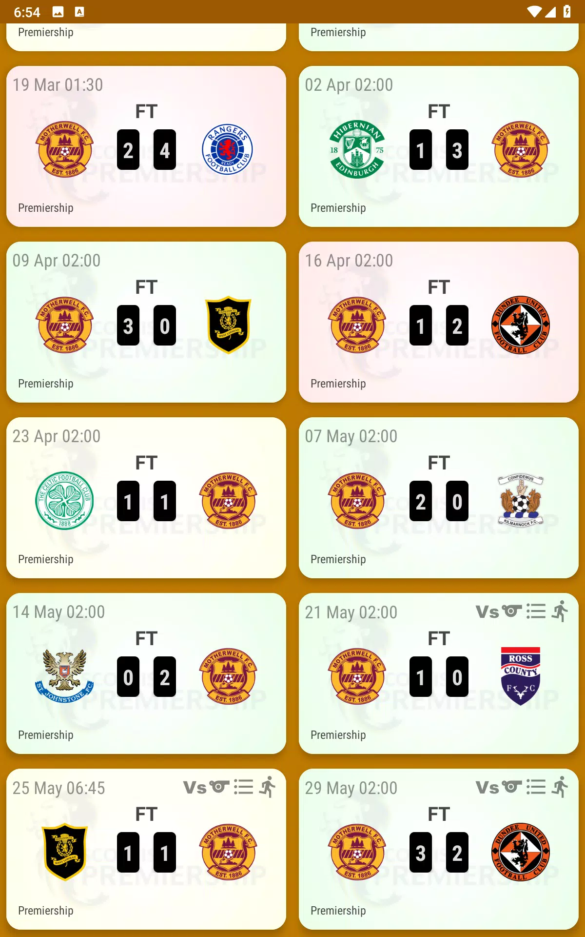 Motherwell FC Fan App Screenshot 5