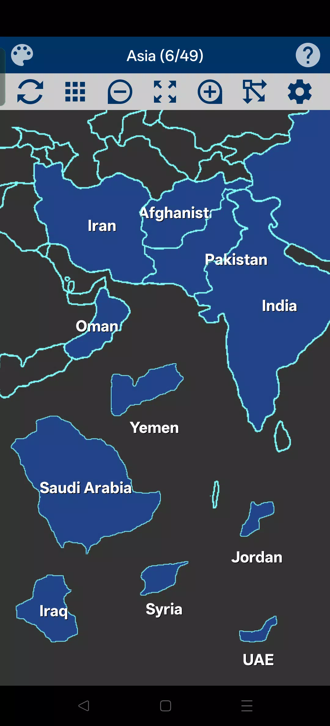 Asia Map Puzzle Screenshot 4