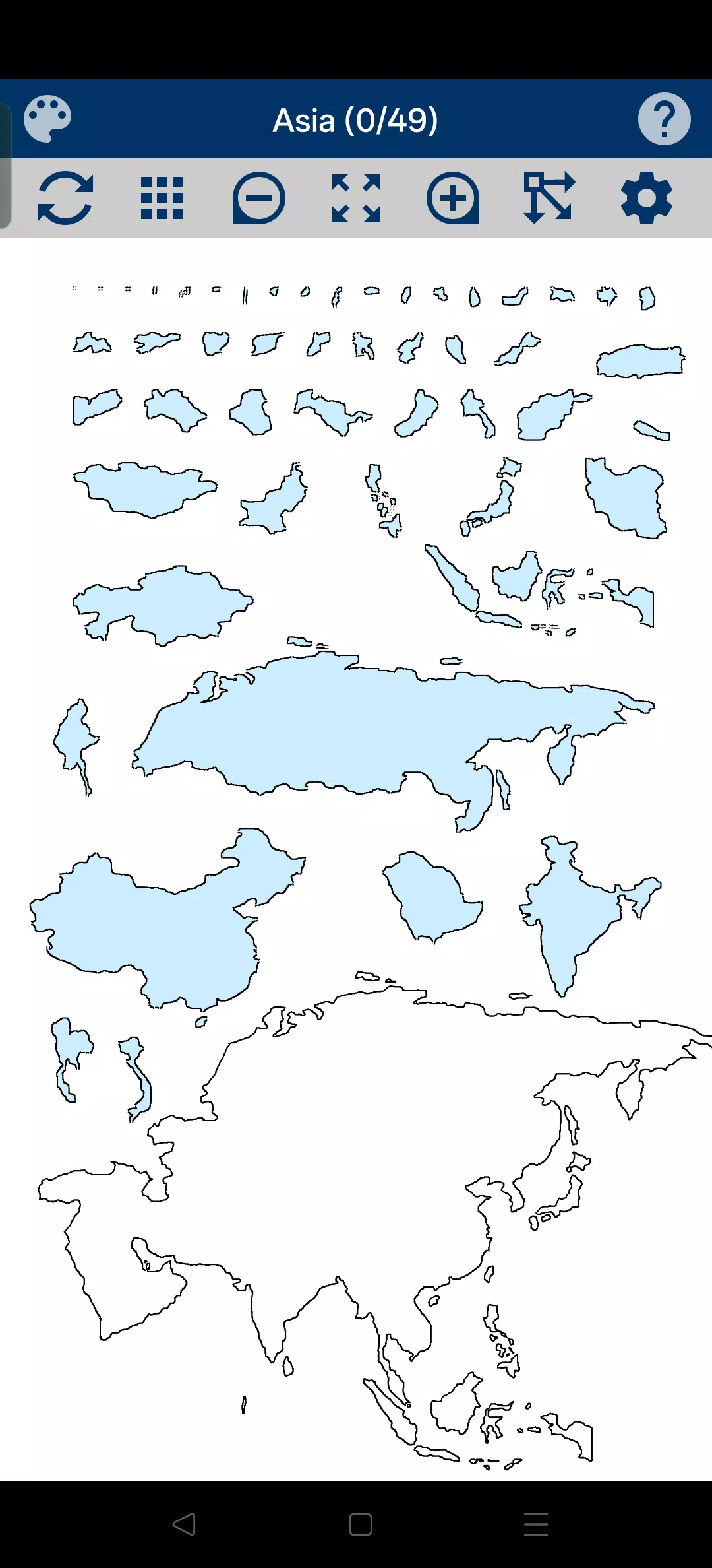 Asia Map Puzzle Screenshot 3