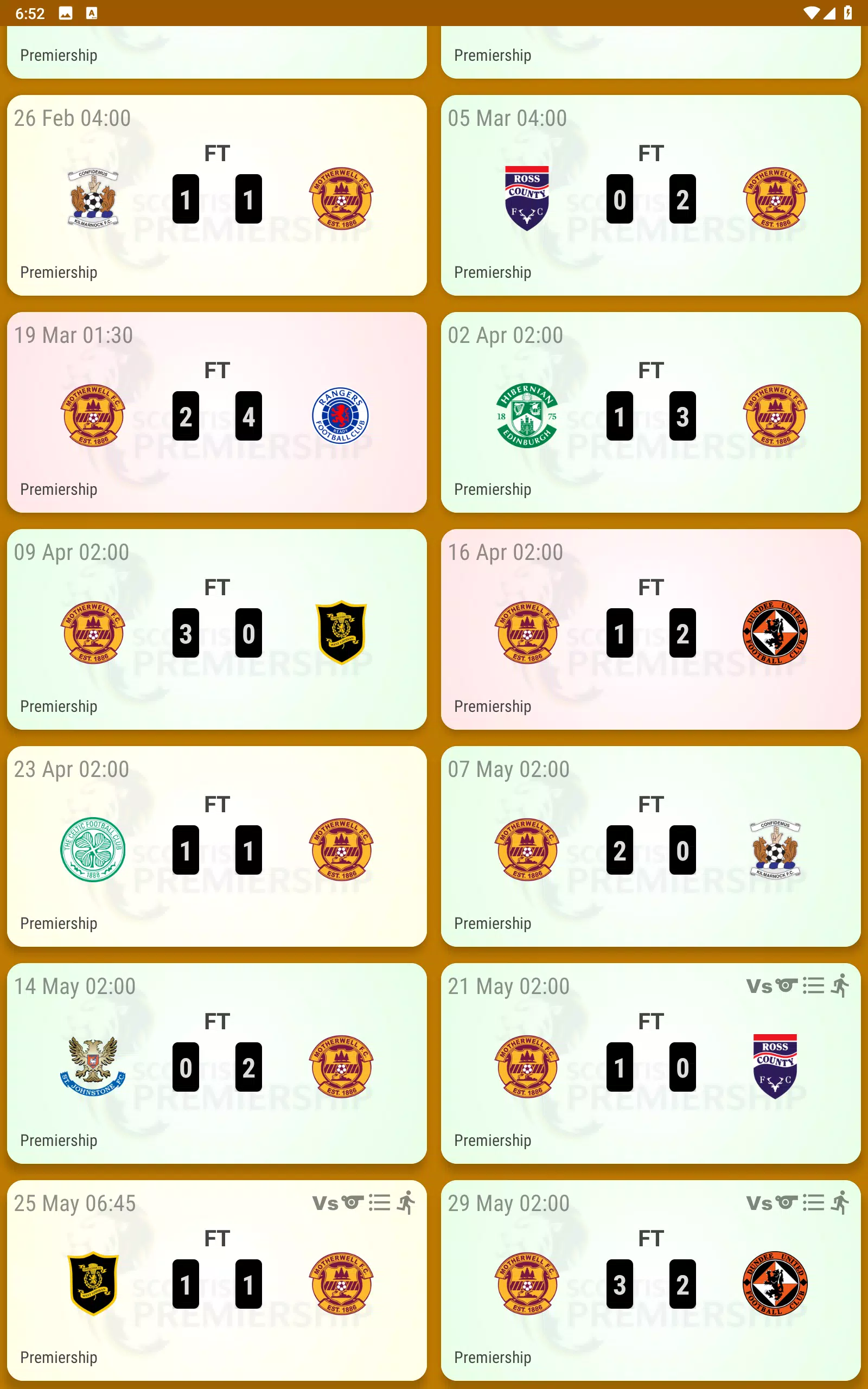 Motherwell FC Fan App Screenshot 8