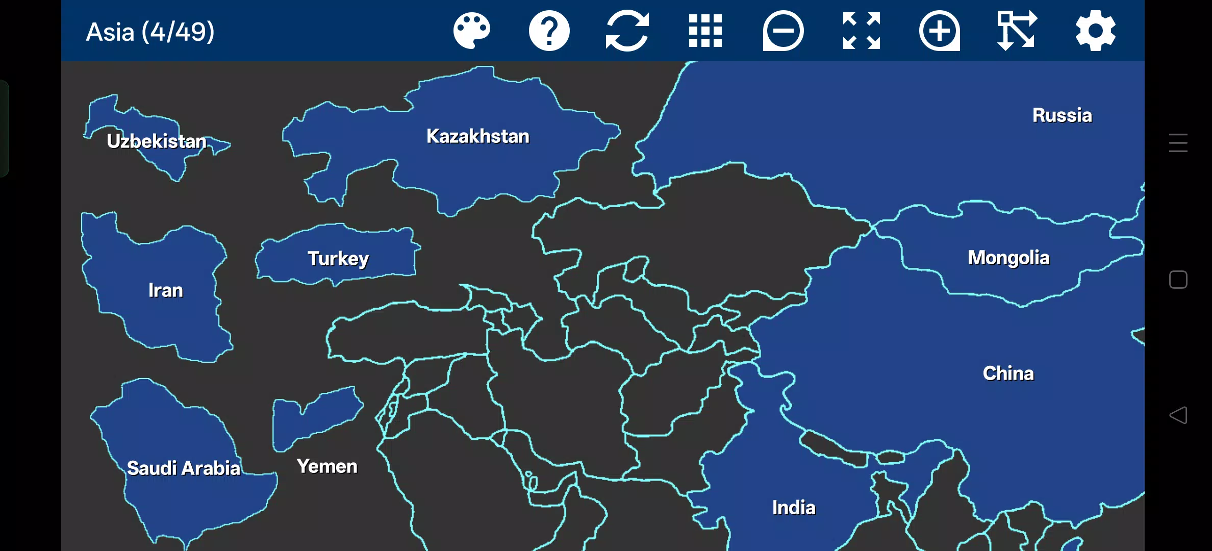 Asia Map Puzzle Screenshot 8