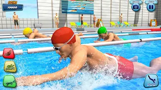 Aqua swimming pool racing 3D Screenshot 12 