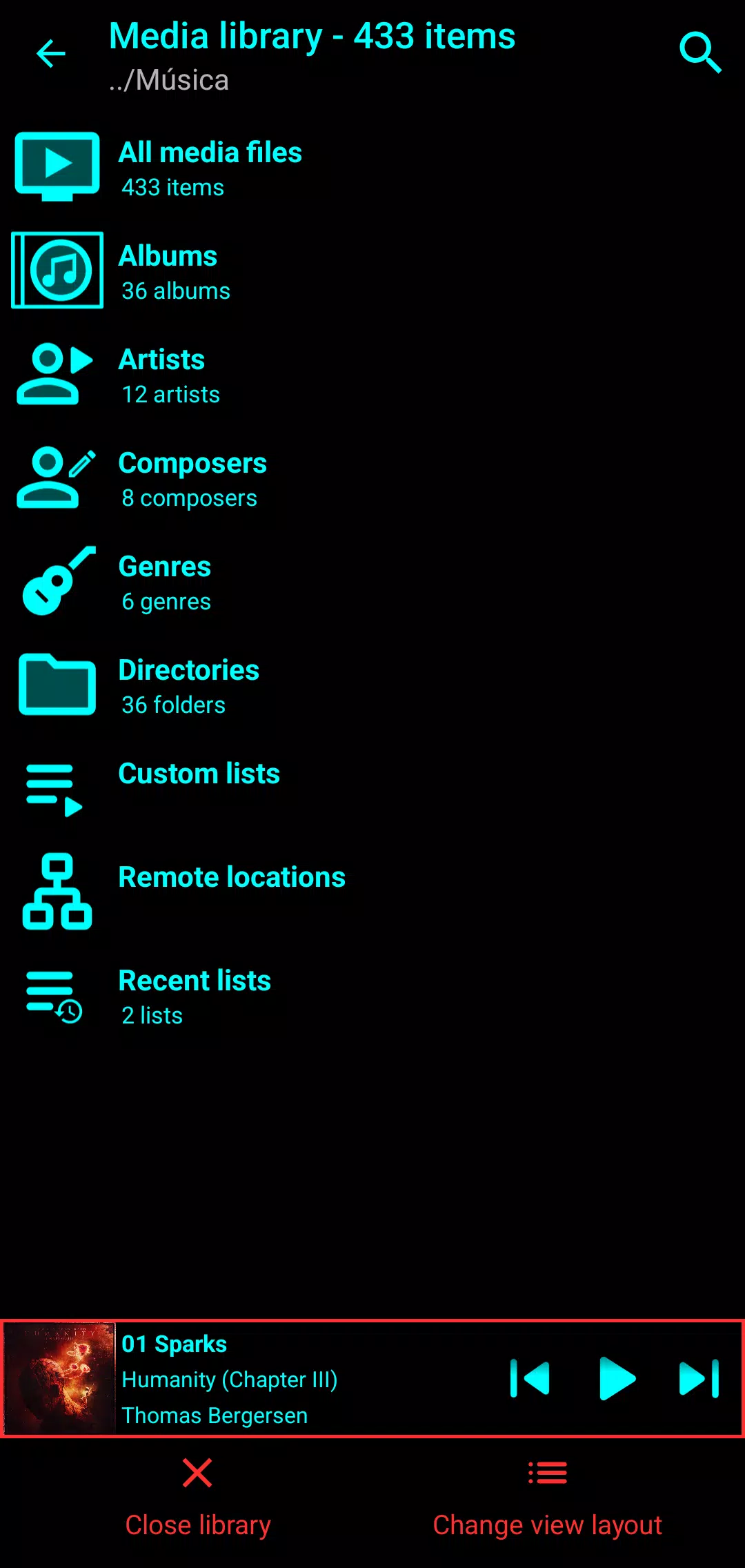 Auris (Media Player) Screenshot 3 