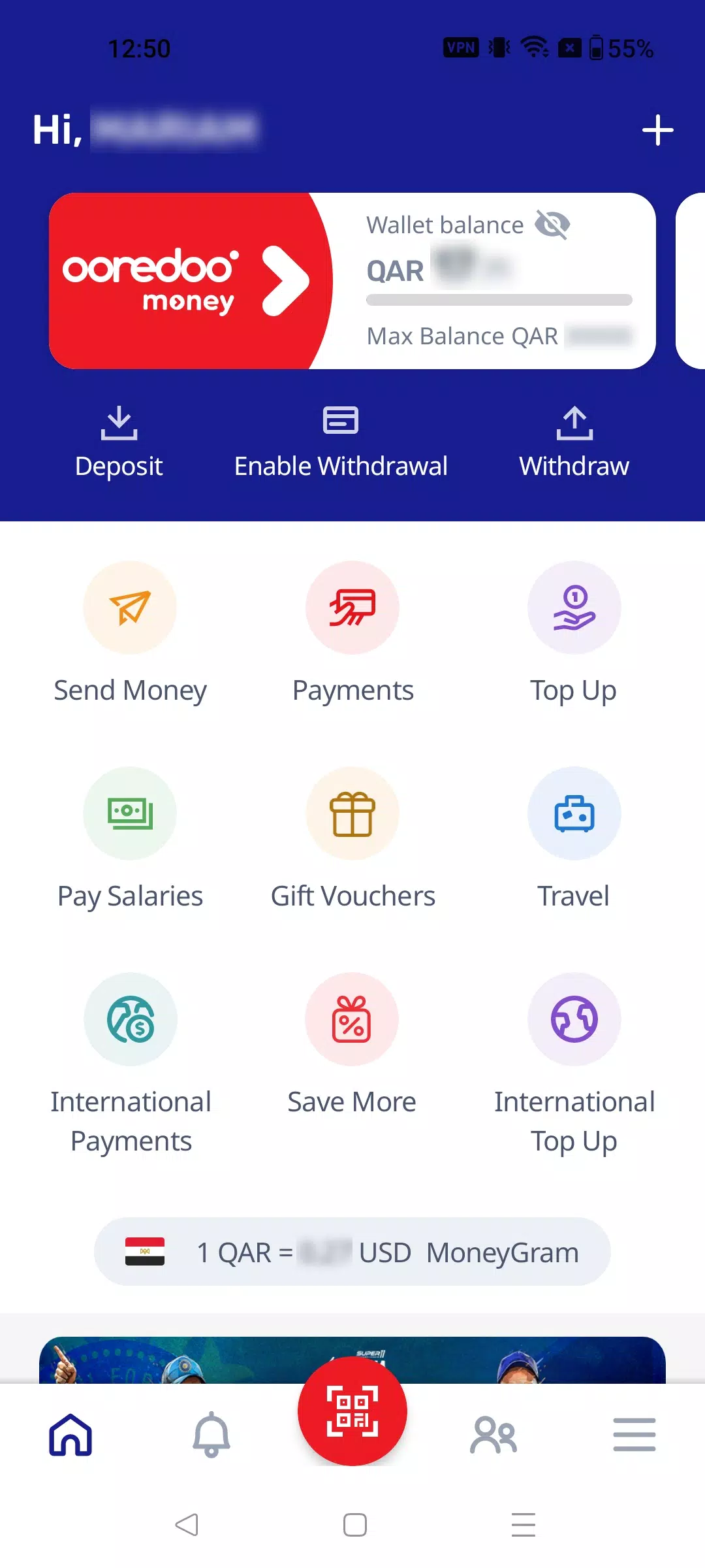 Ooredoo Money Screenshot 1 