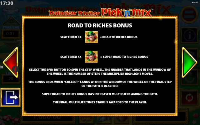Rainbow Riches Slot Screenshot 2