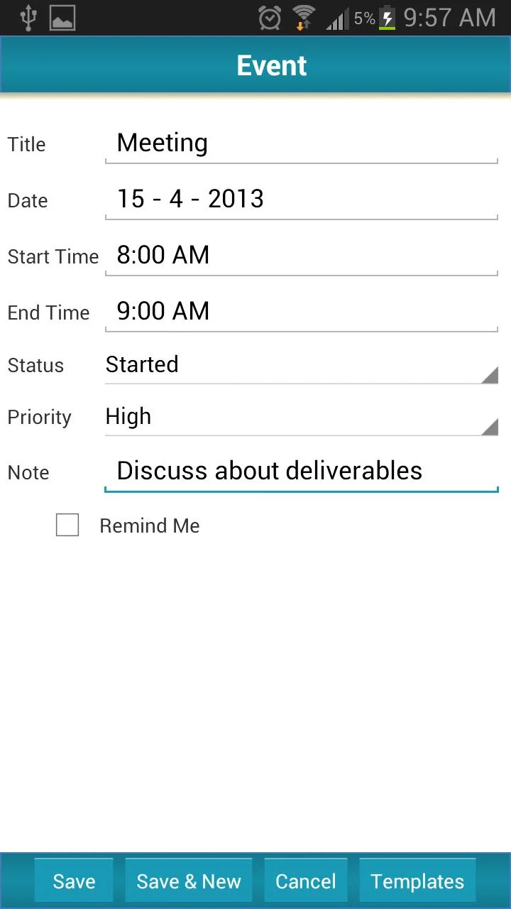 Business Calendar Screenshot 3