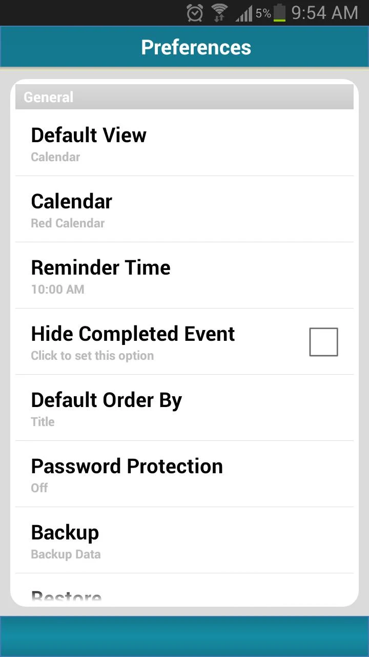 Business Calendar Screenshot 8