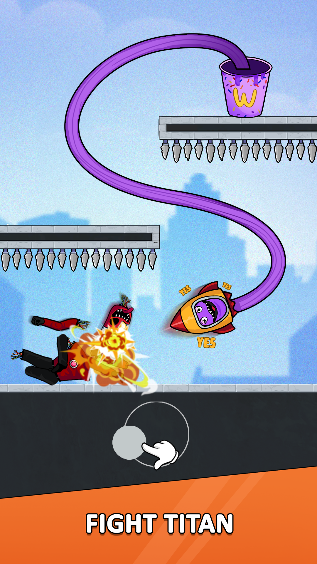 Head Monster: Move Survival Screenshot 2
